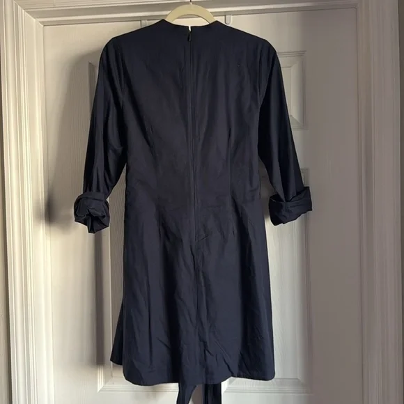 Harriet Dress Navy Poplin Anna Cate MEDIUM - Picture 7 of 8